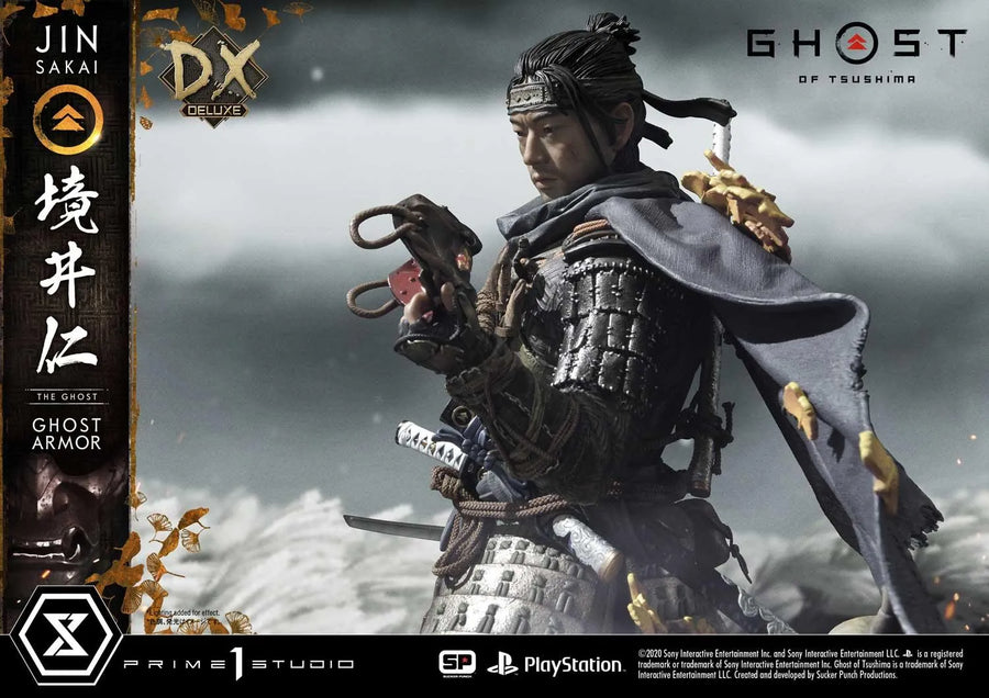 Jin Sakai, The Ghost (Deluxe Bonus Version) Ghost of Tsushima – Prime1Studio – ActionFigure Brasil