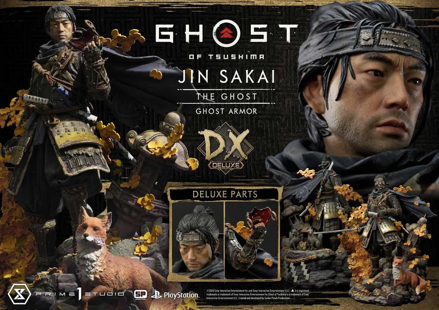 Jin Sakai, The Ghost (Deluxe Bonus Version) Ghost of Tsushima – Prime1Studio – ActionFigure Brasil