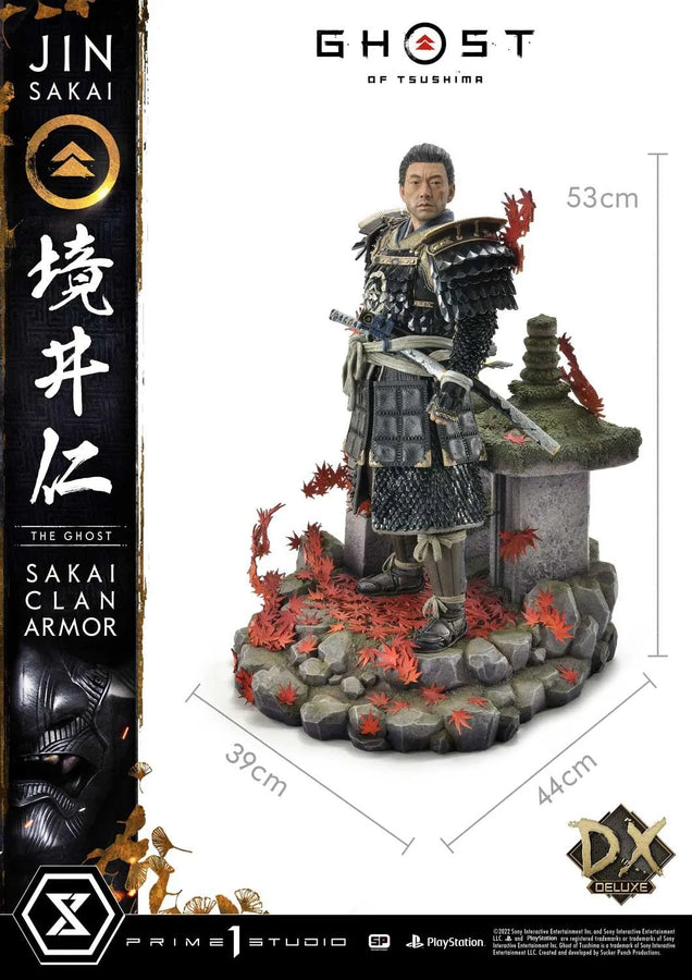 Jin Sakai, The Ghost (Deluxe Bonus Version) Ghost of Tsushima – Prime1Studio – ActionFigure Brasil
