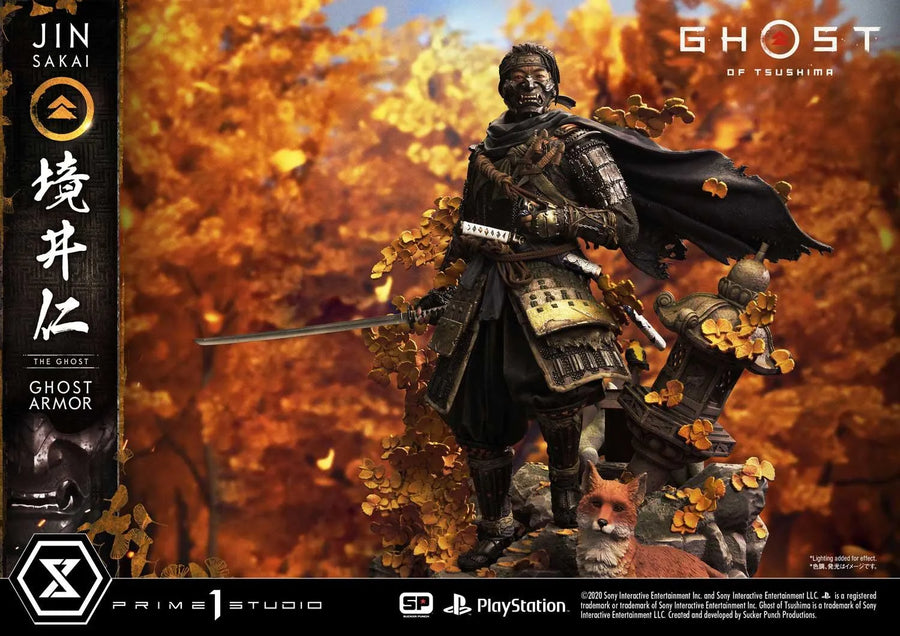 Jin Sakai, The Ghost (Deluxe Bonus Version) Ghost of Tsushima – Prime1Studio – ActionFigure Brasil