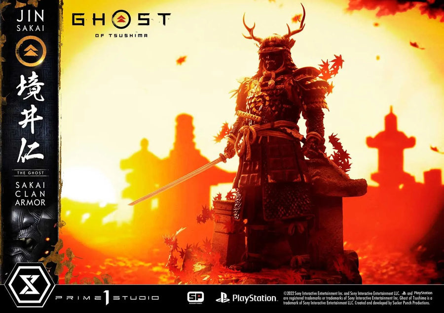 Jin Sakai, The Ghost (Deluxe Bonus Version) Ghost of Tsushima – Prime1Studio – ActionFigure Brasil