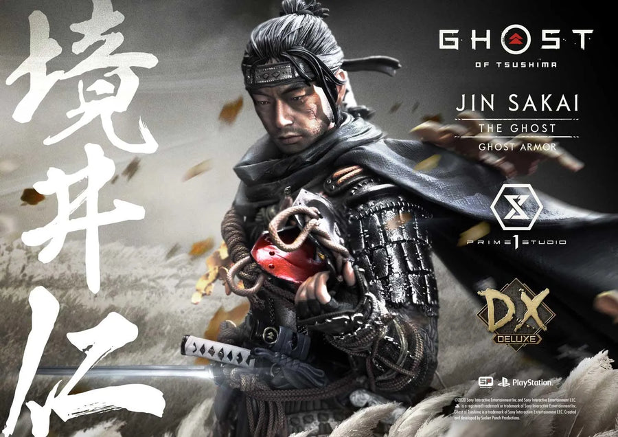 Jin Sakai, The Ghost (Deluxe Bonus Version) Ghost of Tsushima – Prime1Studio – ActionFigure Brasil