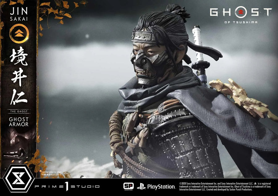 Jin Sakai, The Ghost (Deluxe Bonus Version) Ghost of Tsushima – Prime1Studio – ActionFigure Brasil