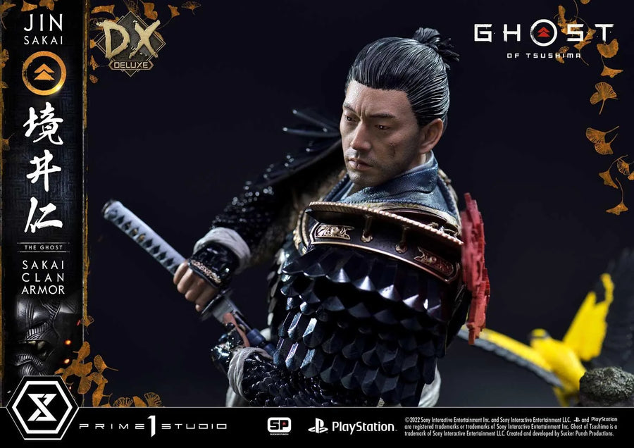 Jin Sakai, The Ghost (Deluxe Bonus Version) Ghost of Tsushima – Prime1Studio – ActionFigure Brasil