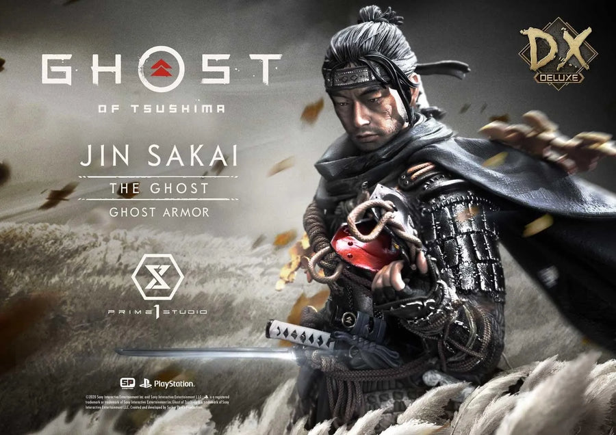 Jin Sakai, The Ghost (Deluxe Bonus Version) Ghost of Tsushima – Prime1Studio – ActionFigure Brasil