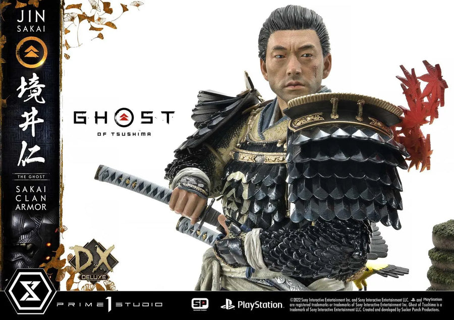 Jin Sakai, The Ghost (Deluxe Bonus Version) Ghost of Tsushima – Prime1Studio – ActionFigure Brasil