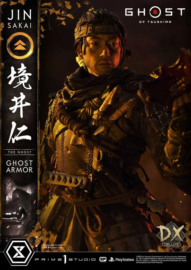 Jin Sakai, The Ghost (Deluxe Bonus Version) Ghost of Tsushima – Prime1Studio – ActionFigure Brasil