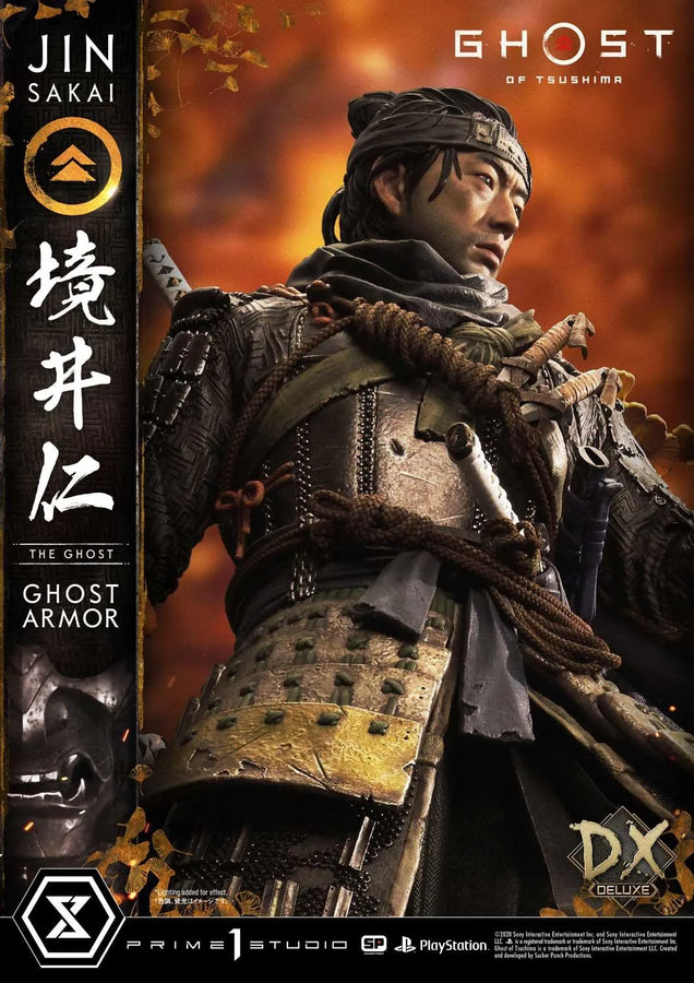 Jin Sakai, The Ghost (Deluxe Bonus Version) Ghost of Tsushima – Prime1Studio – ActionFigure Brasil