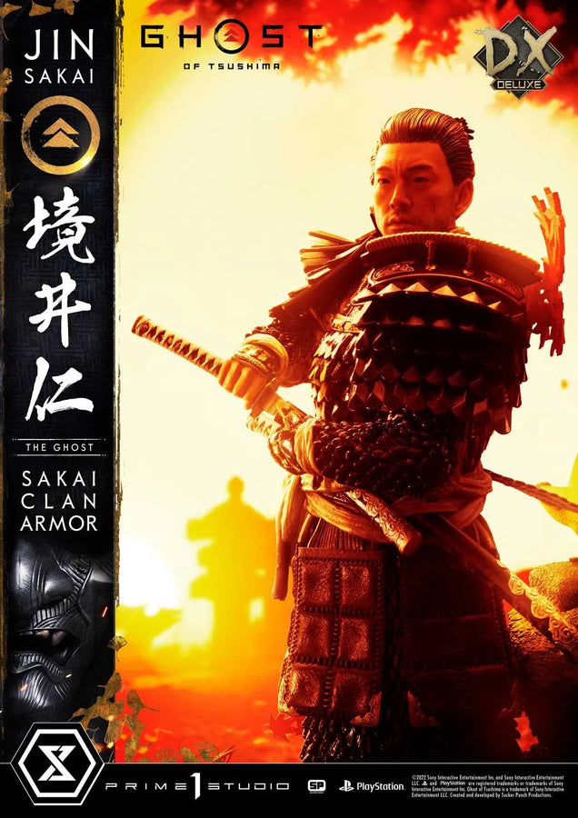 Jin Sakai, The Ghost (Deluxe Bonus Version) Ghost of Tsushima – Prime1Studio – ActionFigure Brasil