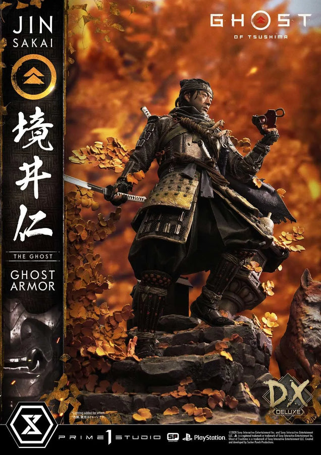 Jin Sakai, The Ghost (Deluxe Bonus Version) Ghost of Tsushima – Prime1Studio – ActionFigure Brasil