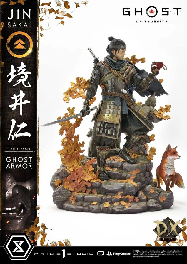 Jin Sakai, The Ghost (Deluxe Bonus Version) Ghost of Tsushima – Prime1Studio – ActionFigure Brasil