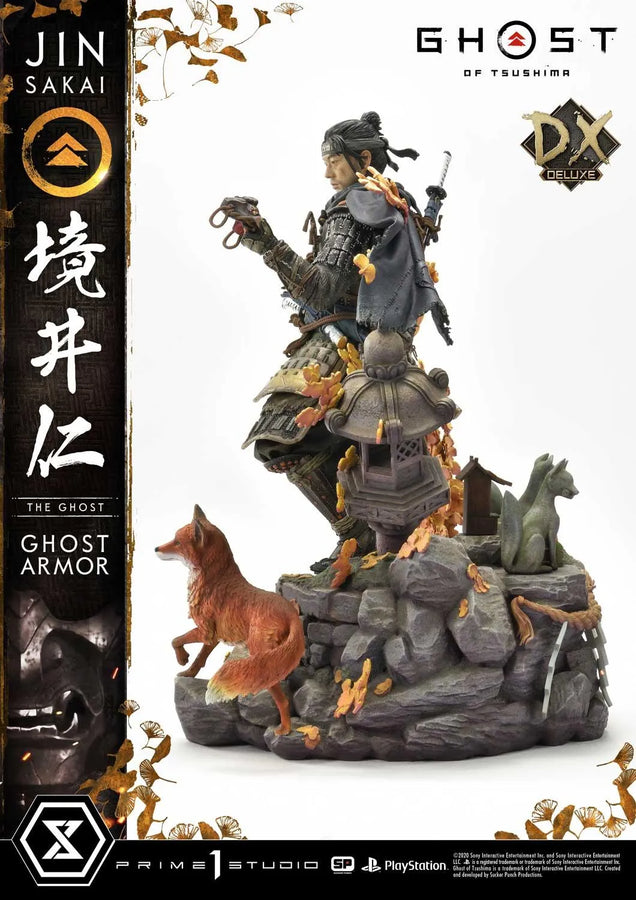 Jin Sakai, The Ghost (Deluxe Bonus Version) Ghost of Tsushima – Prime1Studio – ActionFigure Brasil