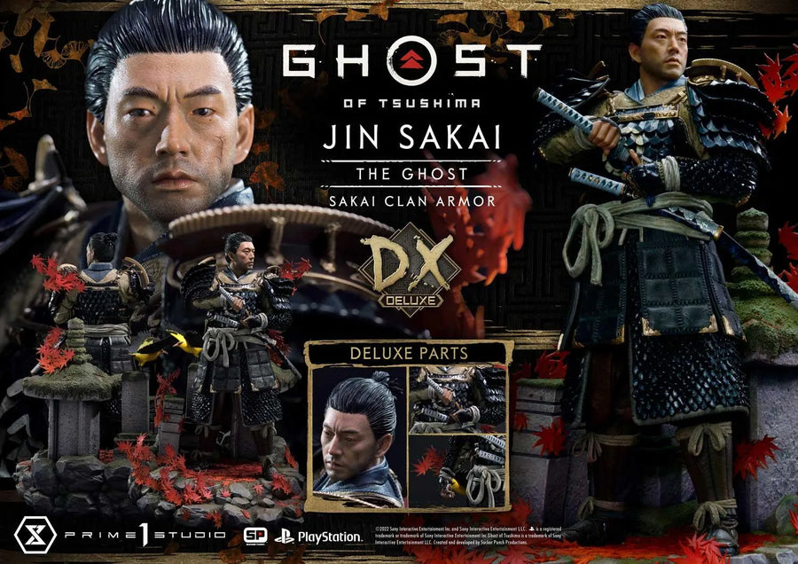 Jin Sakai, The Ghost (Deluxe Version) Ghost of Tsushima – Prime1Studio – ActionFigure Brasil