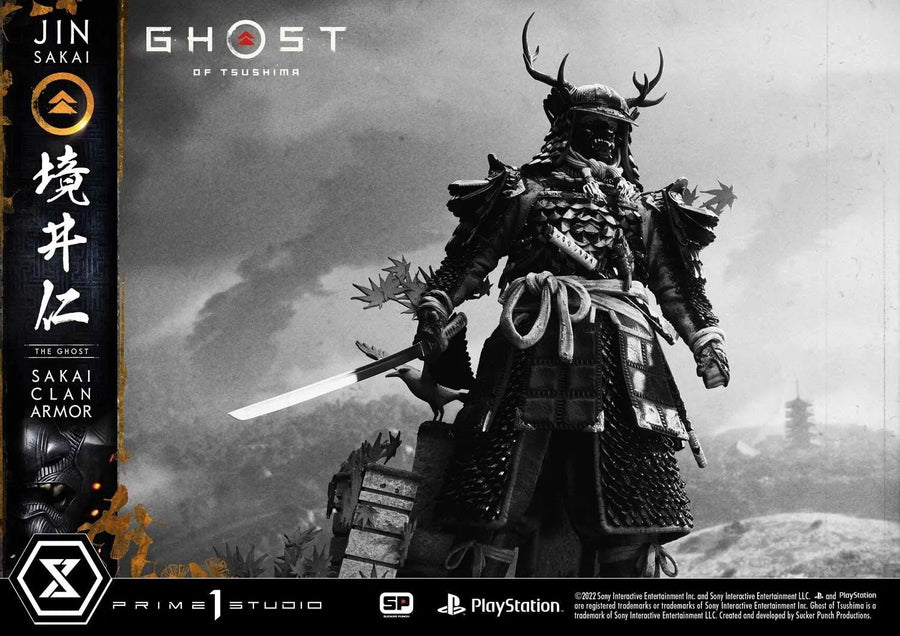 Jin Sakai, The Ghost (Deluxe Version) Ghost of Tsushima – Prime1Studio – ActionFigure Brasil
