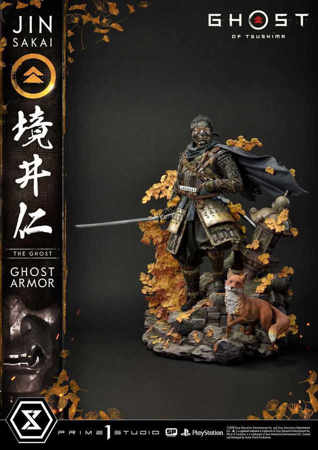 Jin Sakai, The Ghost (Regular Version) Ghost of Tsushima – Prime1Studio – ActionFigure Brasil