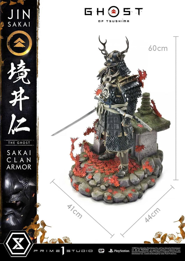 Jin Sakai, The Ghost (Regular Version) Ghost of Tsushima – Prime1Studio – ActionFigure Brasil