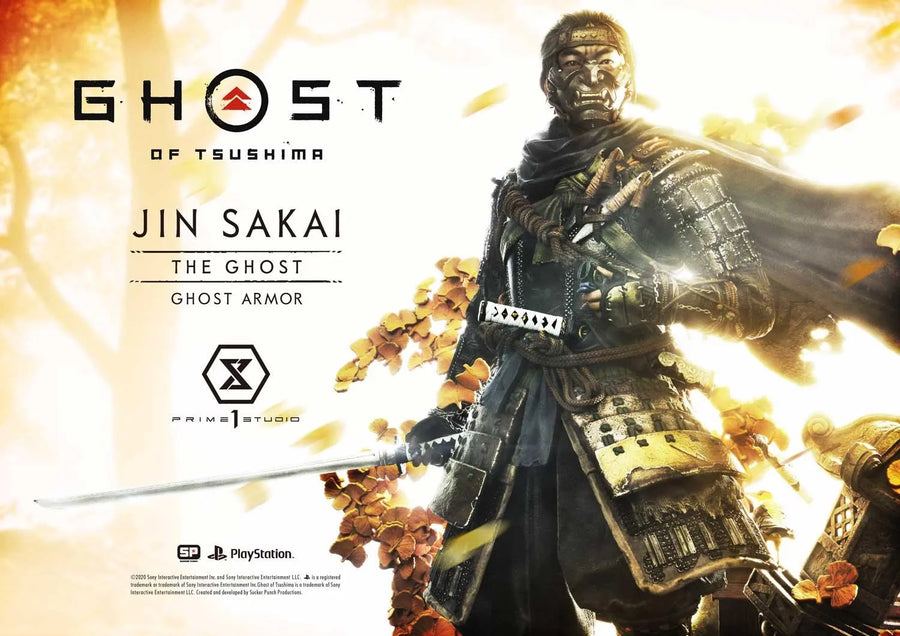 Jin Sakai, The Ghost (Regular Version) Ghost of Tsushima – Prime1Studio – ActionFigure Brasil