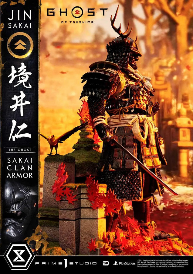 Jin Sakai, The Ghost (Regular Version) Ghost of Tsushima – Prime1Studio – ActionFigure Brasil