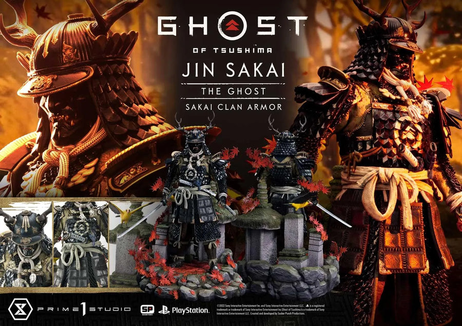 Jin Sakai, The Ghost (Regular Version) Ghost of Tsushima – Prime1Studio – ActionFigure Brasil