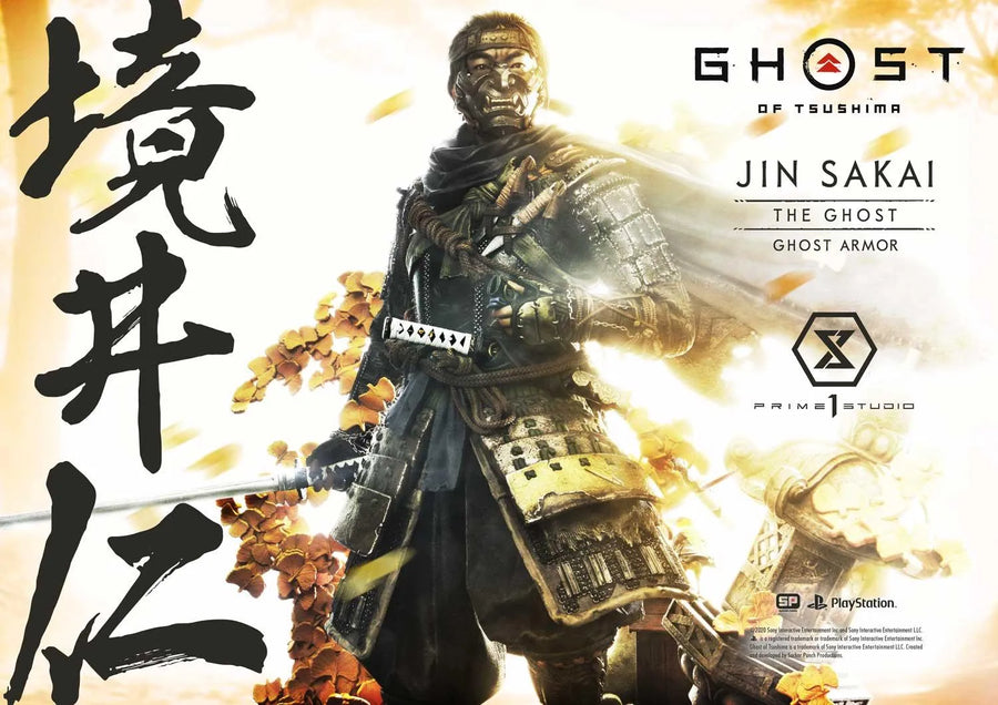 Jin Sakai, The Ghost (Regular Version) Ghost of Tsushima – Prime1Studio – ActionFigure Brasil