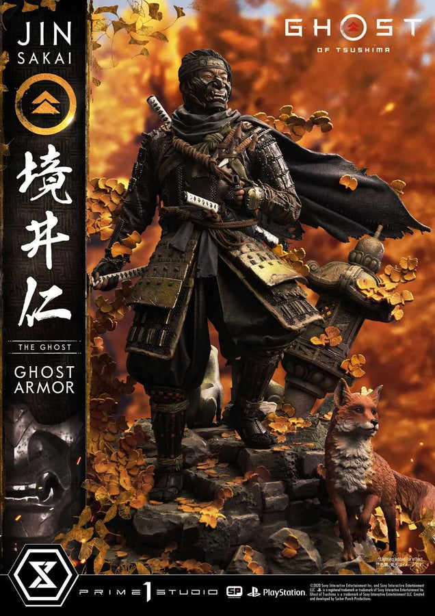 Jin Sakai, The Ghost (Regular Version) Ghost of Tsushima – Prime1Studio – ActionFigure Brasil