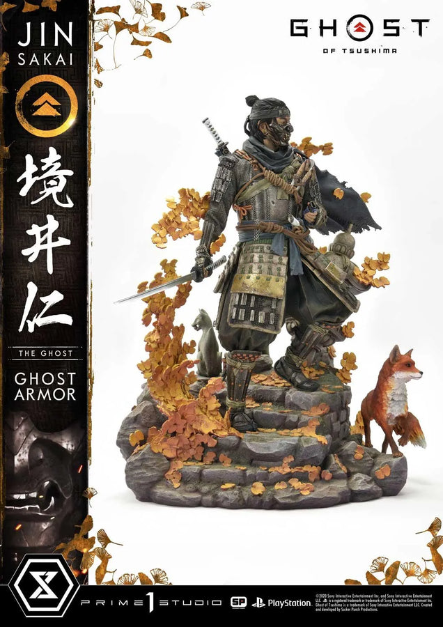 Jin Sakai, The Ghost (Regular Version) Ghost of Tsushima – Prime1Studio – ActionFigure Brasil