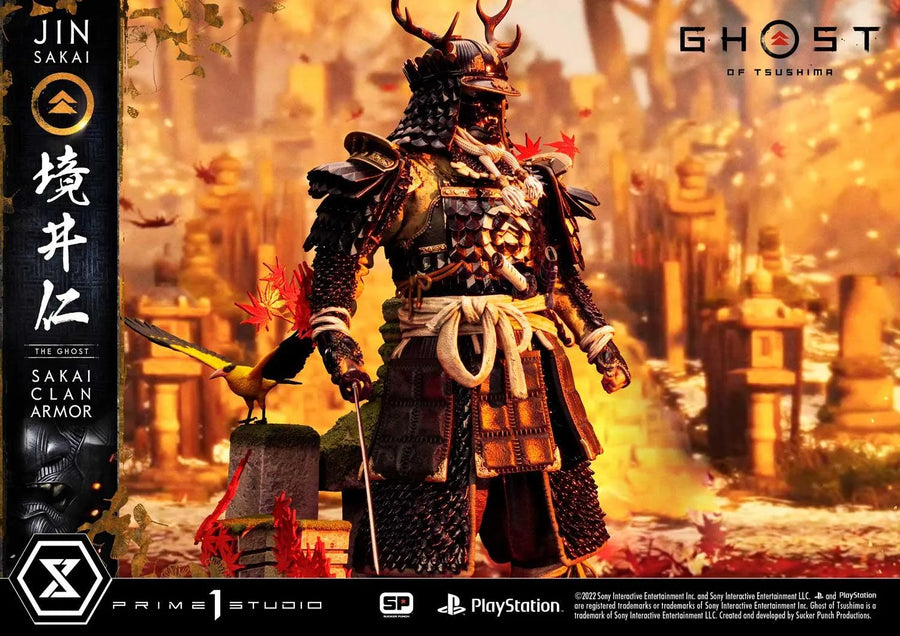 Jin Sakai, The Ghost (Regular Version) Ghost of Tsushima – Prime1Studio – ActionFigure Brasil
