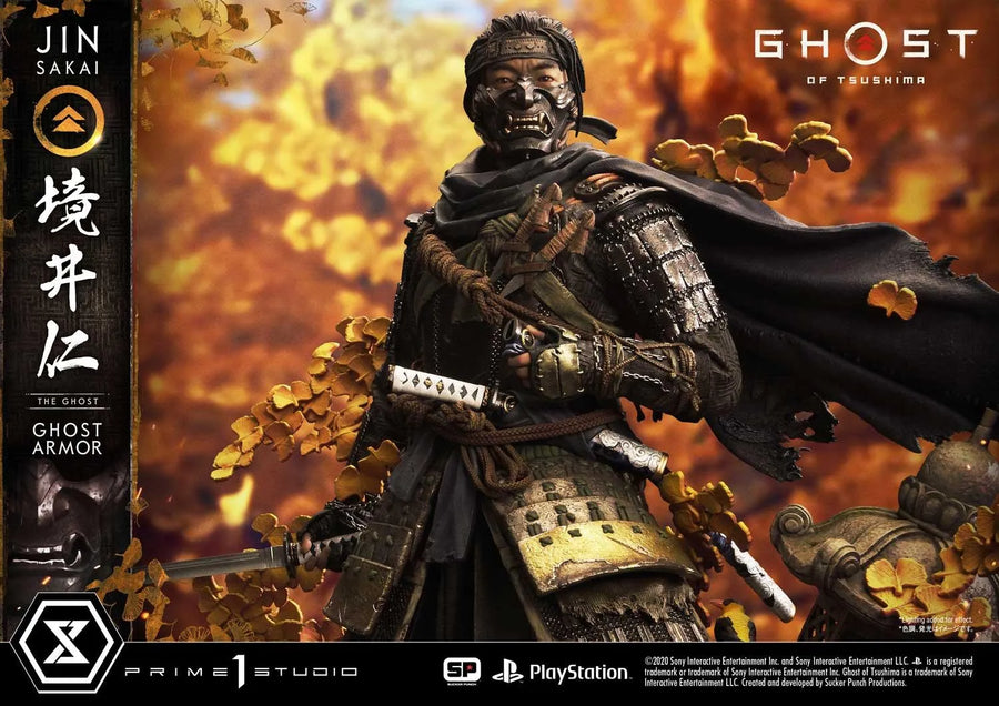 Jin Sakai, The Ghost (Regular Version) Ghost of Tsushima – Prime1Studio – ActionFigure Brasil