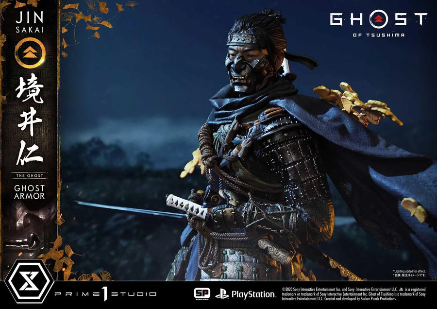 Jin Sakai, The Ghost (Regular Version) Ghost of Tsushima – Prime1Studio – ActionFigure Brasil
