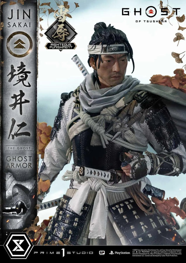 Jin Sakai, The Ghost (Righteous Punishment Ghost Armor Edition) Ghost of Tsushima – Prime1Studio – ActionFigure Brasil