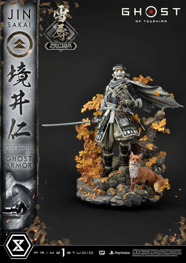 Jin Sakai, The Ghost (Righteous Punishment Ghost Armor Edition) Ghost of Tsushima – Prime1Studio – ActionFigure Brasil