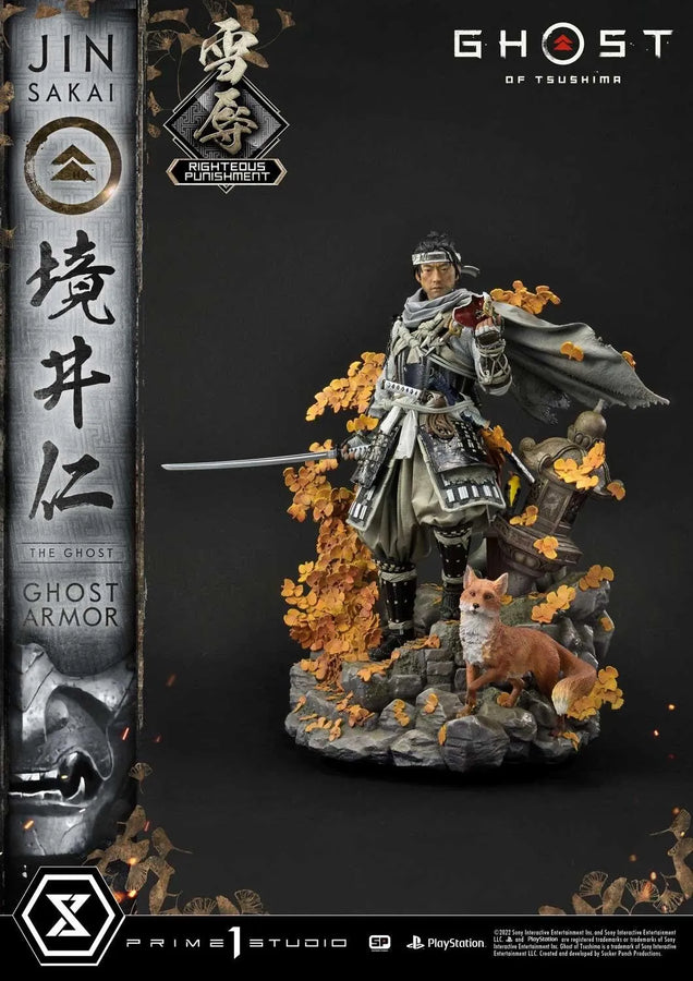 Jin Sakai, The Ghost (Righteous Punishment Ghost Armor Edition) Ghost of Tsushima – Prime1Studio – ActionFigure Brasil