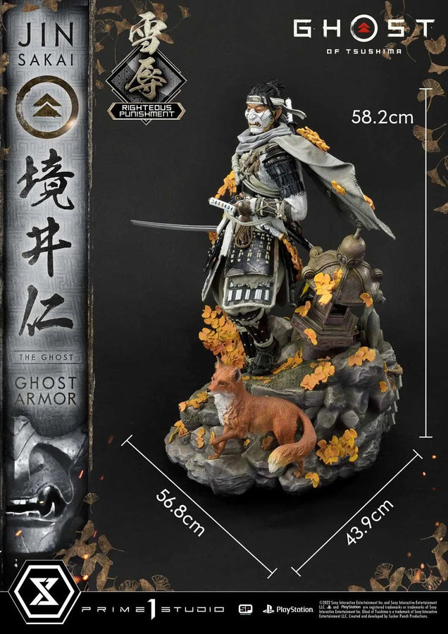 Jin Sakai, The Ghost (Righteous Punishment Ghost Armor Edition) Ghost of Tsushima – Prime1Studio – ActionFigure Brasil