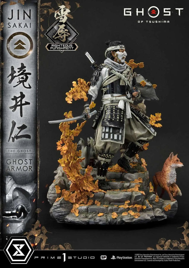 Jin Sakai, The Ghost (Righteous Punishment Ghost Armor Edition) Ghost of Tsushima – Prime1Studio – ActionFigure Brasil