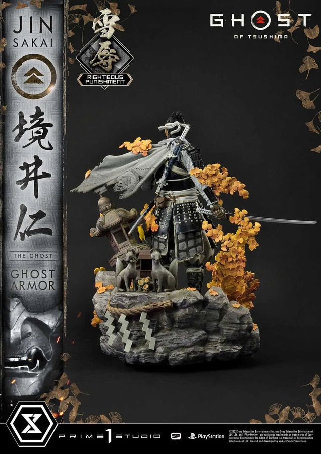 Jin Sakai, The Ghost (Righteous Punishment Ghost Armor Edition) Ghost of Tsushima – Prime1Studio – ActionFigure Brasil