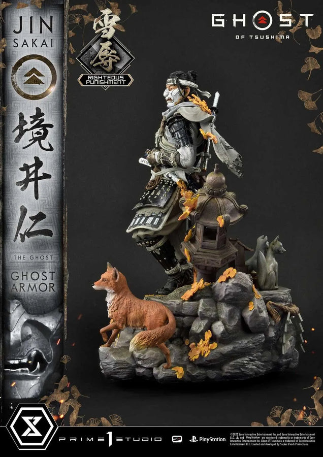 Jin Sakai, The Ghost (Righteous Punishment Ghost Armor Edition) Ghost of Tsushima – Prime1Studio – ActionFigure Brasil