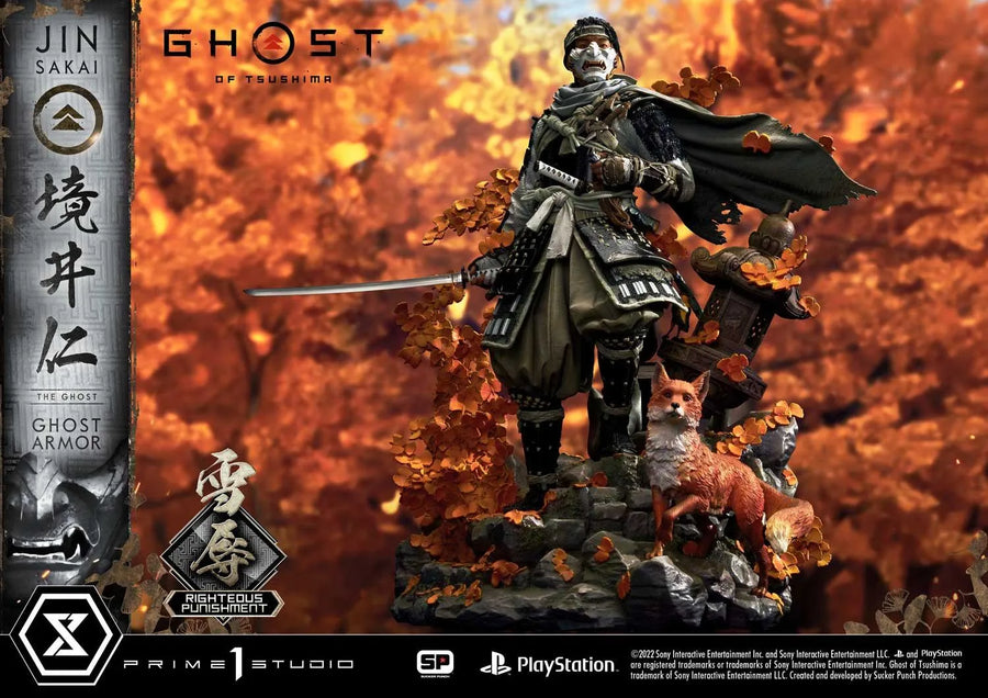 Jin Sakai, The Ghost (Righteous Punishment Ghost Armor Edition) Ghost of Tsushima – Prime1Studio – ActionFigure Brasil