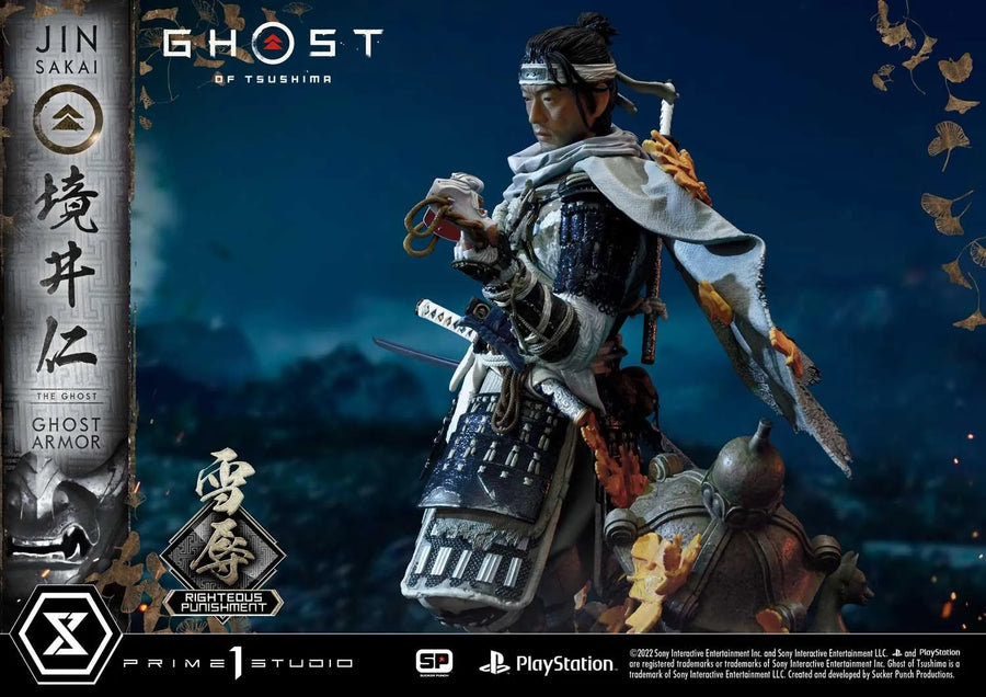 Jin Sakai, The Ghost (Righteous Punishment Ghost Armor Edition) Ghost of Tsushima – Prime1Studio – ActionFigure Brasil