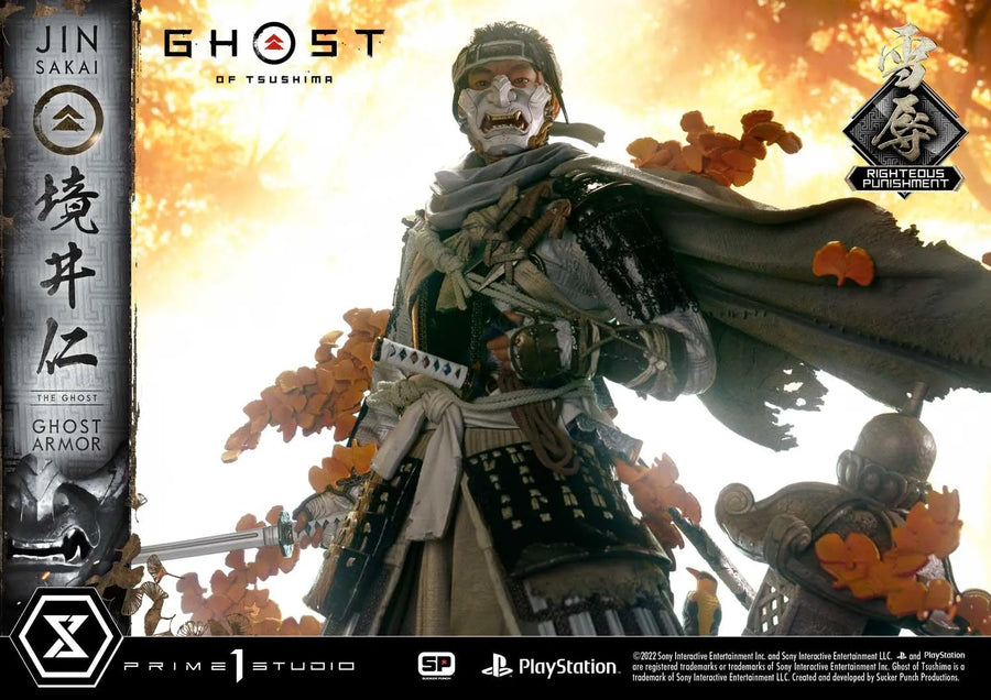 Jin Sakai, The Ghost (Righteous Punishment Ghost Armor Edition) Ghost of Tsushima – Prime1Studio – ActionFigure Brasil