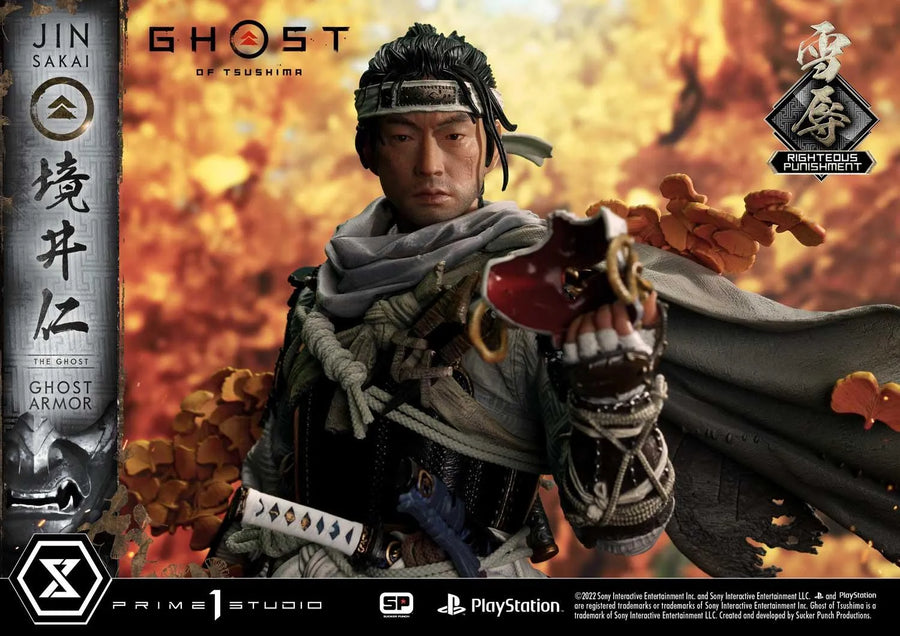 Jin Sakai, The Ghost (Righteous Punishment Ghost Armor Edition) Ghost of Tsushima – Prime1Studio – ActionFigure Brasil