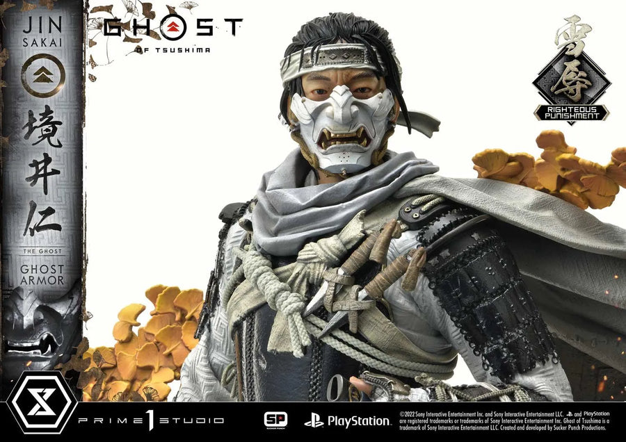 Jin Sakai, The Ghost (Righteous Punishment Ghost Armor Edition) Ghost of Tsushima – Prime1Studio – ActionFigure Brasil