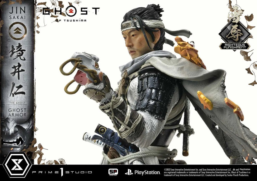 Jin Sakai, The Ghost (Righteous Punishment Ghost Armor Edition) Ghost of Tsushima – Prime1Studio – ActionFigure Brasil