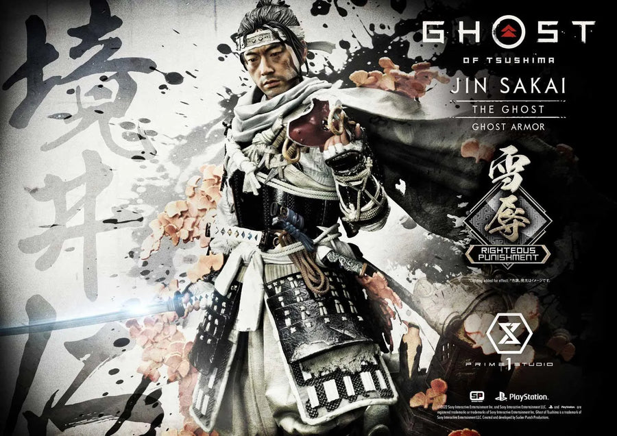 Jin Sakai, The Ghost (Righteous Punishment Ghost Armor Edition) Ghost of Tsushima – Prime1Studio – ActionFigure Brasil