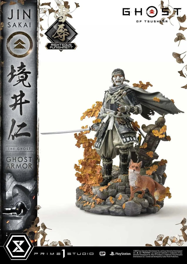 Jin Sakai, The Ghost (Righteous Punishment Ghost Armor Edition) Ghost of Tsushima – Prime1Studio – ActionFigure Brasil