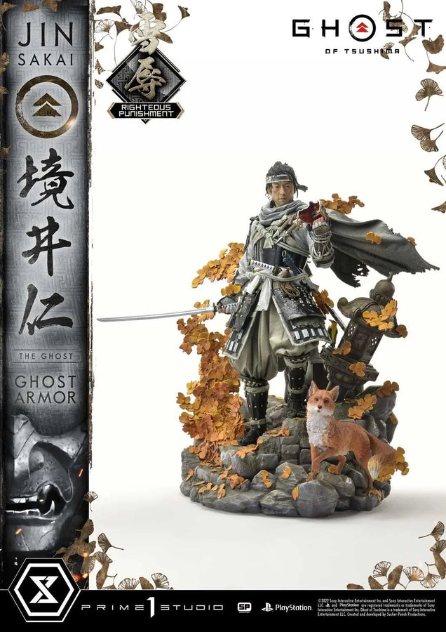 Jin Sakai, The Ghost (Righteous Punishment Ghost Armor Edition) Ghost of Tsushima – Prime1Studio – ActionFigure Brasil