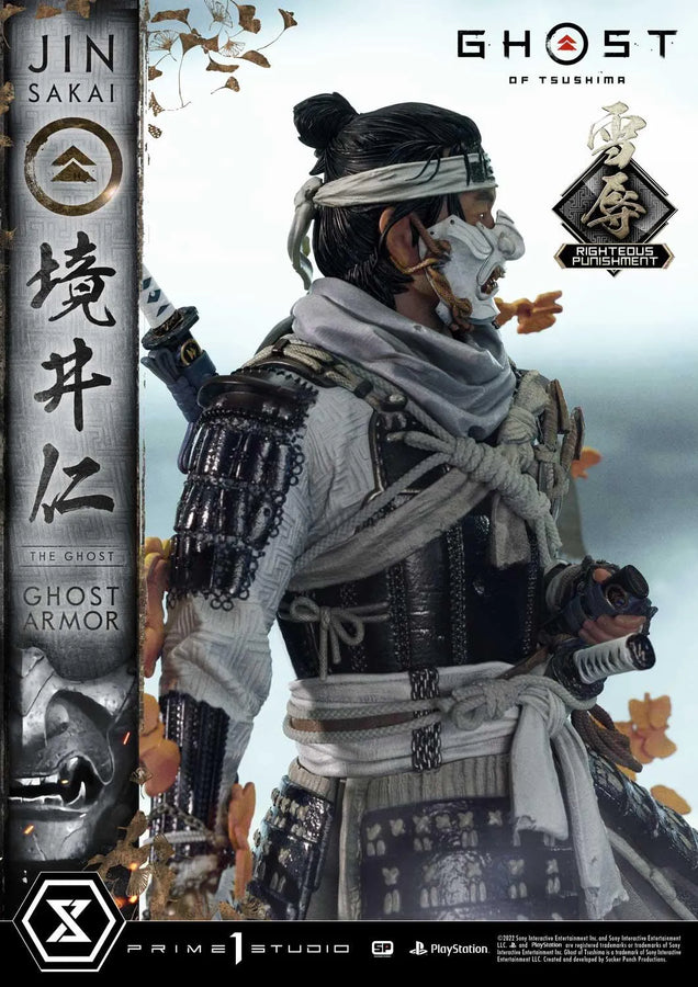 Jin Sakai, The Ghost (Righteous Punishment Ghost Armor Edition) Ghost of Tsushima – Prime1Studio – ActionFigure Brasil