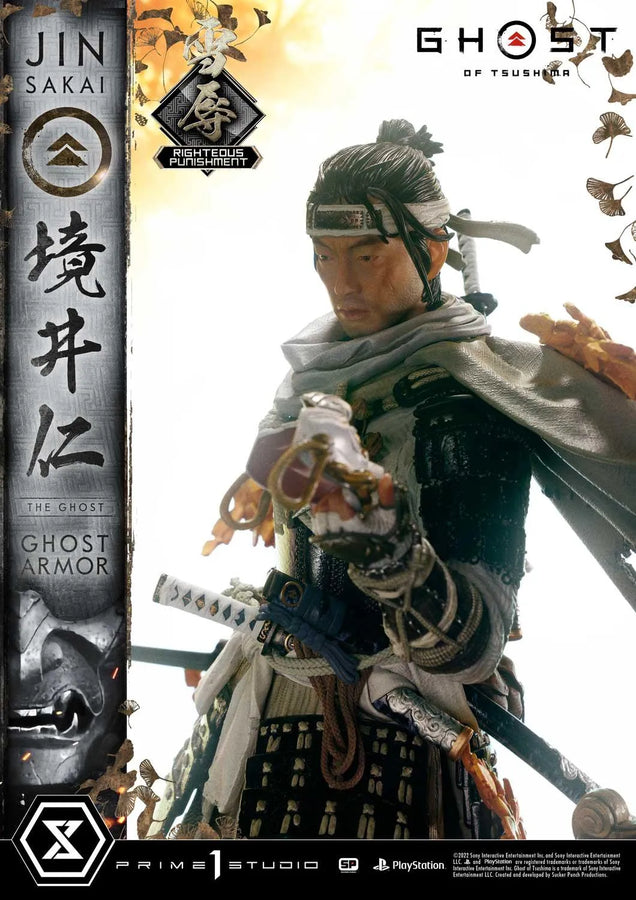 Jin Sakai, The Ghost (Righteous Punishment Ghost Armor Edition) Ghost of Tsushima – Prime1Studio – ActionFigure Brasil