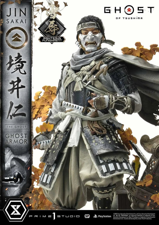 Jin Sakai, The Ghost (Righteous Punishment Ghost Armor Edition) Ghost of Tsushima – Prime1Studio – ActionFigure Brasil