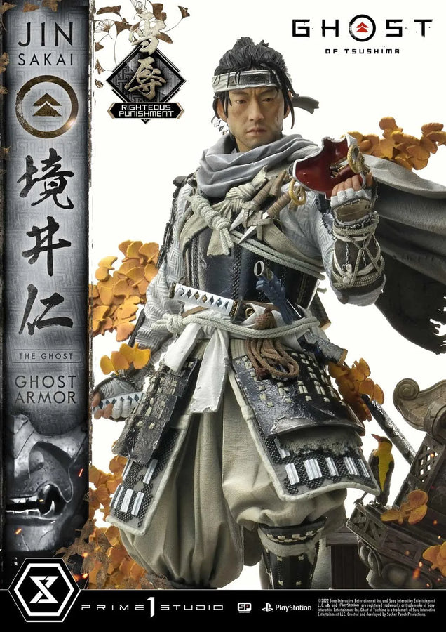 Jin Sakai, The Ghost (Righteous Punishment Ghost Armor Edition) Ghost of Tsushima – Prime1Studio – ActionFigure Brasil