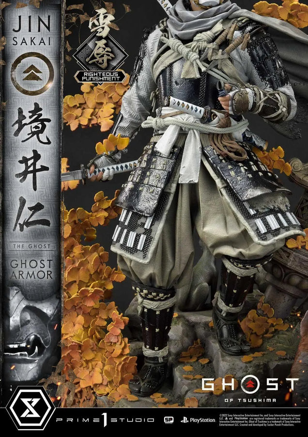 Jin Sakai, The Ghost (Righteous Punishment Ghost Armor Edition) Ghost of Tsushima – Prime1Studio – ActionFigure Brasil